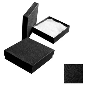 Wirl schwarz Baumwolle gefüllt Schmuck Verpackung Geschenkboxen Pappschachtel 100 ~ 200 ~ 500 - Bild 1 von 6