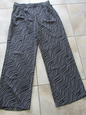 MICHAEL KORS, MUJER NUEVO NEGRO/PLATEADO POLI BL VESTIDO PANTALONES PATRÓN CADENA, TALLA XL Foto 1 de 4