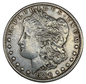 1886 Morgan Silver Dollar AU  - Picture 1 of 2