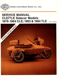 HARLEY DAVIDSON 1979-84 CLE/TLE 1983- 84 SIDECAR MODELS (64 Page) OWNER'S MANUAL - Picture 1 of 6