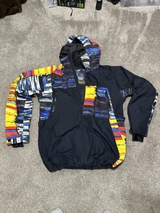 Lib Tech Storm Factory 10K Ski Jacket Tie Dye Zip Lined Hood Snowboard - Picture 1 of 18