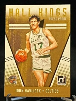 2018-19 Panini Donruss Hall Kings Press Proof #17 John Havlicek Boston Celtics - Image 1 of 2