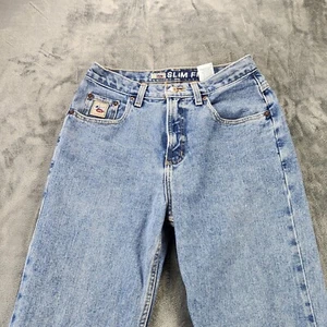Vintage Cruel Girl High Rise Mom Jeans Straight Slim Fit Junior 9 Long 28Wx34L - Picture 1 of 13