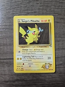 Lt. Surge's Pikachu 81/132 - Pokemon Gym Heroes Common Karte - Bild 1 von 2
