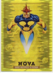 2024 Marvel Masterpieces '92 1992 Platinum Seismic Gold 68 Nova 24/92 - Bild 1 von 2