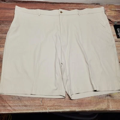 NUEVO Pantalones Cortos de Golf Chinos Walter Hagen Para Hombres Talla 52 Caqui 10" Perfecto 11 Rendimiento Foto 1 de 4