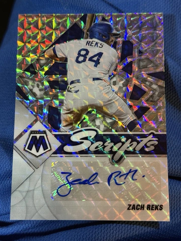 2022 Panini Mosaic - Scripts Zach Reks #SC-ZR Mosaic Prizm (AU, RC) - Image 1 of 1