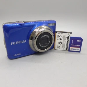 Fujifilm Digital Camera FinePix JV300 14.0MP Blue Tested - Picture 1 of 8