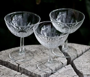 VINTAGE Verrerie D'arques Champagner Sherbet Gläser 3er Set Made In France - Bild 1 von 5