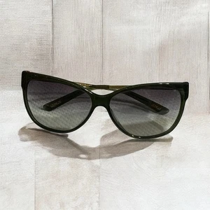 RALPH LAUREN SUNGLASSES HUNTER GREEN FRAME / GOLD TONE LOGO LENS - Picture 1 of 20