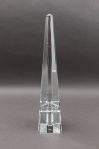 Baccarat Cristal Osiris Obelisco Louxor Monumento 15" Francia Escultura Vidrio - Imagen 1 de 9