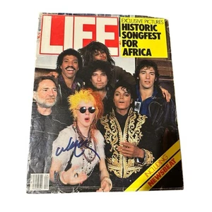 Willie Nelson Signed Autograph Life Magazine COVER! We Are The World Issue! RARE - Picture 1 of 4
