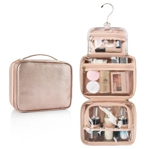 Toiletry Bag for Women - Hanging Travel Toiletry Bag with 360° Hook 3 Compart... - Picture 1 of 6