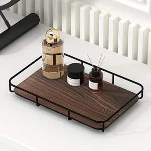 Vanity Tray Makeup Organizer Cosmetics Storage Bathroom Skincare Organizer Co... - Picture 1 of 7