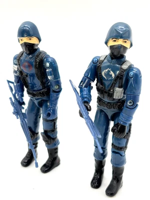 GI JOE ARAH 1983 Cobra Oficial y Soldado (El Enemigo) V1.5 - Giratorio - Arma BG Foto 1 de 4