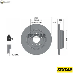 2x BRAKE DISC 92122703 FOR BMW CHEVROLET N46 B20 CD 2.0L 4cyl 5 SERIES 2.5L 4cyl - Picture 1 of 9