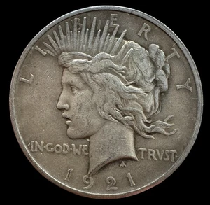 1921 Peace Silber Dollar schöne Stichtag Münze High Relief, 14.08.25, kostenloser Versand - Bild 1 von 2
