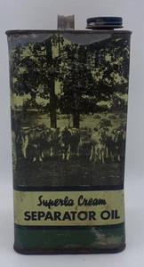 Separador de crema Superla vintage STANDARD OIL Company lata de 1 galón 4 caras - Imagen 1 de 7
