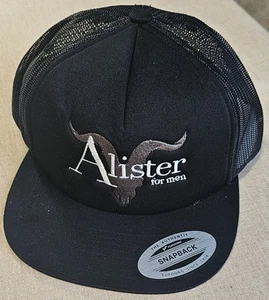 Nueva gorra negra con cierre a presión Alister para hombre The Classics - Imagen 1 de 5