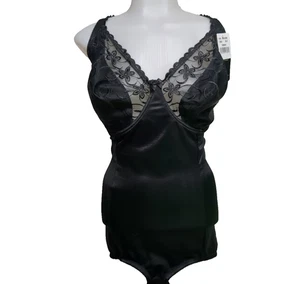 NNWT Vintage Va Bien Bodysuit Body Shaper Wireless Lift & Support Black 38H 38 H - Picture 1 of 10