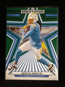 2024 Panini Rookies And Stars Football Quentin Johnson Card # 54 Green - Picture 1 of 2