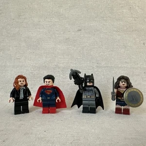 Lego Superman Batman Wonder Woman Lois Lane 76046 Super Heroes Minifigure Lot - Picture 1 of 5