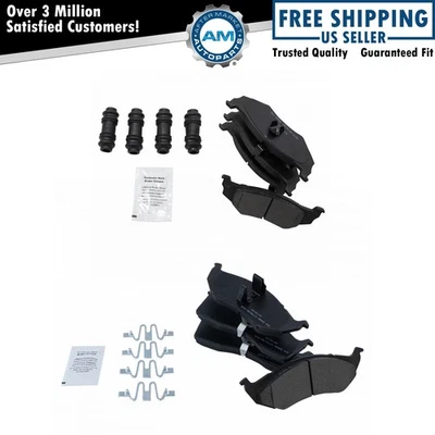 Front & Rear Premium Posi Semi-Metallic Disc Brake Pad Set Kit for Chrysler - Image 1 of 4