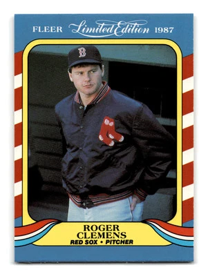 Roger Clemens 1987 Fleer Limited Edition #9 Boston Red Sox Mint - Image 1 of 2