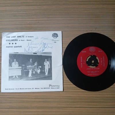 Malvisi Quartett ‎– The Last Waltz / Edelweiss - 7" vinyl single signed - Image 1 of 4