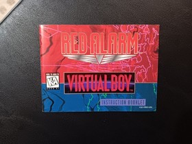 Red Alarm Video Game Manual Booklet Nintendo Virtual Boy Vintage 1995