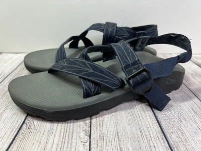 Sandalias para hombre Chaco Vibram al aire libre senderismo azul negro con tiras, M 13 Foto 1 de 4
