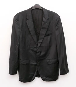 HUGO BOSS Super 100 Herren UK 40R Wolle Blazer Jacke Anzug Dunkelgrau Sport Top - Bild 1 von 8