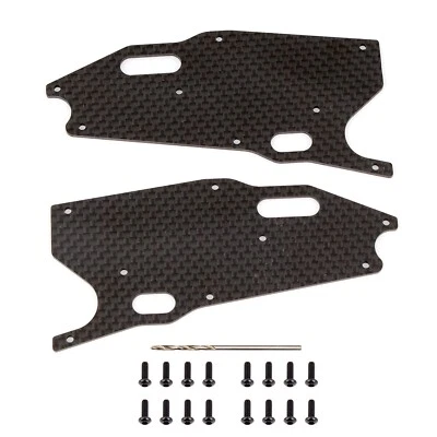 Team Associated 81416 RC8T3.1 FT Arm Stiffeners Front Lower Carbon Fiber Disc. - Image 1 of 3