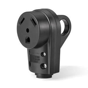 BougeRV 30 AMP RV Receptacle Plug Electrical Plug Adapter with Handle (Female) - Picture 1 of 7