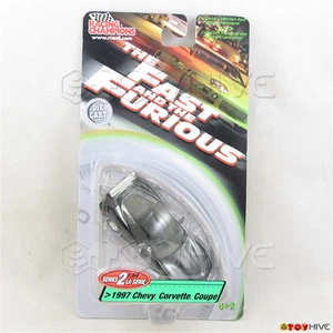 Fast and Furious 1:64 1997 schwarz Chevy Corvette Serie 2 Racing Champions - getragen - Bild 1 von 2