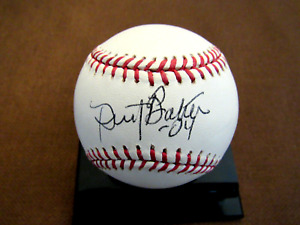 DUSTY BAKER DODGERS GIANTS REDS NATS PLAYER MANAGER SIGNED AUTO OML BASEBALL JSA