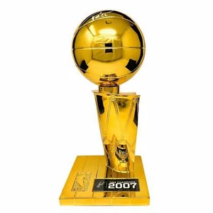 Autographed/Signed Manu Ginobili Spurs Replica Finals Trophy Beckett BAS COA - Picture 1 of 3