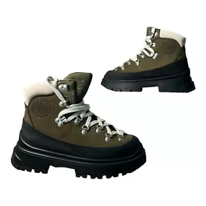 Canada Goose Boots Journey Black Green Womens Winter Ankle Boots UK 6 USA 8 39 - Picture 1 of 17