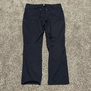 KUHL Rydr Lite Size 38x32 Mens Cargo Dark Blue Canvas Heavy Work Pants Jean - Picture 1 of 9