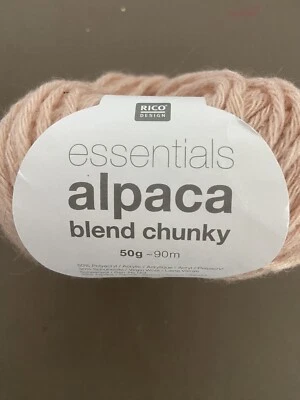 ESSENTIALS ALPACA BLEND CHUNKY YARN -  FARBE PARTIE - 50 GRAMS -- MADE IN ITALY - Image 1 of 3
