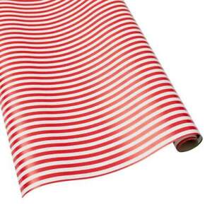 Caspari 8' Continuous Gift Wrap Roll, Reversible Club Stripe (9727RC)