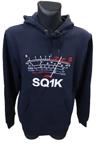 Sudadera con Capucha S-meter Indicador de Llamada Personalizado con Bordado para Radioaficionado Color Azul Marino - Imagen 1 de 17