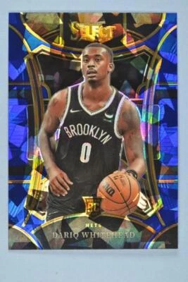 Dariq Whitehead RC 2023-24 Select Blue Ice Prizm Brooklyn Nets #308 - Image 1 of 2