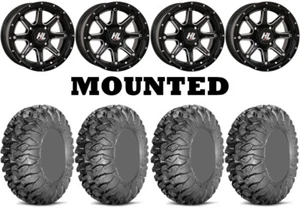 Kit 4 EFX MotoClaw Tires 32x10-14 on High Lifter HL4 Black Wheels VIK - Picture 1 of 5