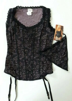 Corsés vascos Shirley of Hollywood talla 38 negro lavanda bustier y tanga Foto 1 de 4