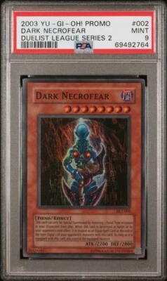 2003 Yu-Gi-Oh Duelist League 2 Dark Necrofear #DL2-002 Foil TCG PSA 9 Mint POP 2 - Image 1 of 3