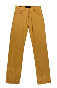 Kiton Napoli Italy Cotton Stretch Trousers Pants yellow gold Mens 29 x 30 - Picture 1 of 7