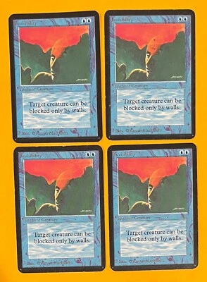 MTG INVISIBILITY (x4) Alpha (OldManMTG 008-353) - Image 1 of 3
