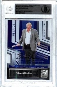 2007 Donruss Elite DON HASKINS Signed Auto UTEP Miners Card #62 BAS Slabbed - Picture 1 of 3