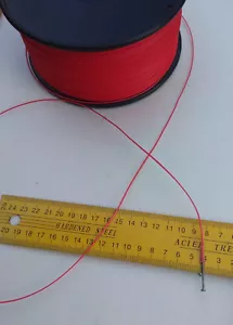 0.9MM X10M Red Dyneema Fiber Synthetic Fishing whipping twine Marine rope 140 kg - Picture 1 of 12